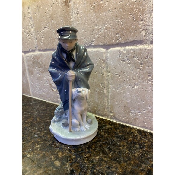 Vintage 1964 Royal Copenhagen #782 Shepherd Boy with Dog EUC - Picture 1 of 7